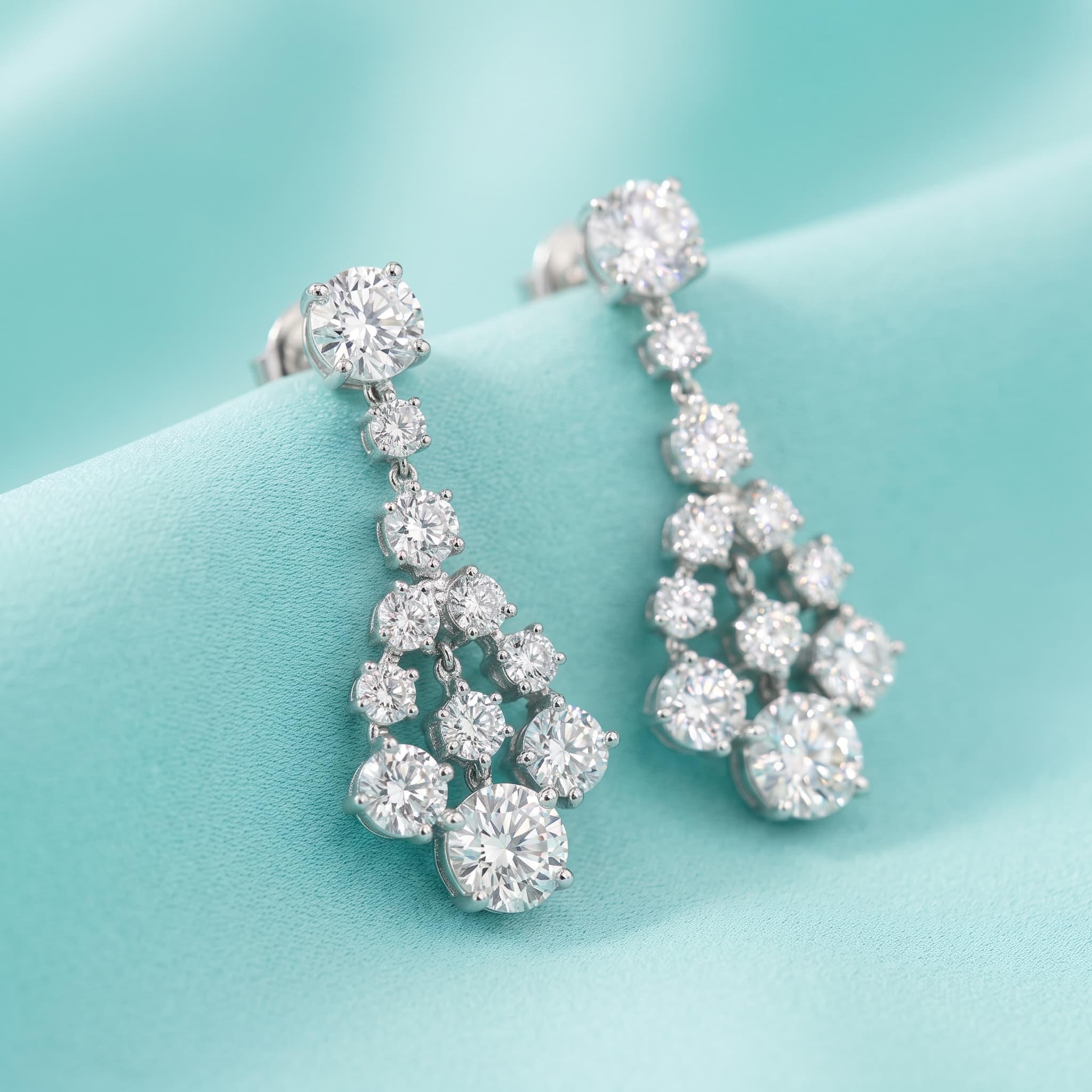 Fine diamond earrings